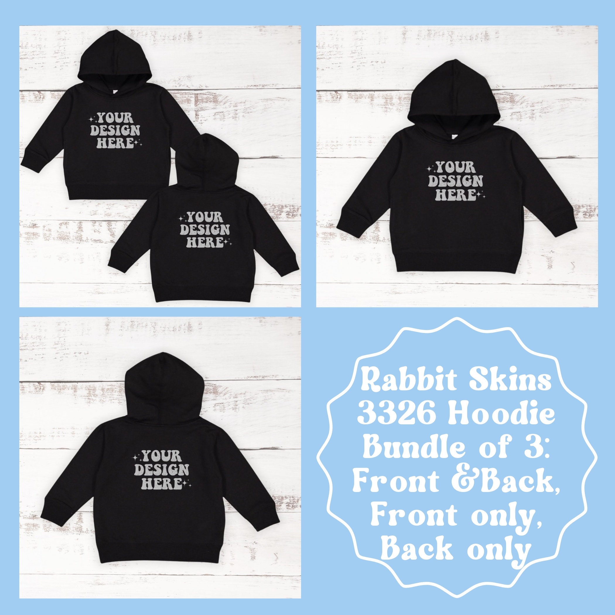 スウェット・トレーナー HANAHAII BLACK RABBIT Overfit Sweatshirt BLACK Urban Rabbit Sweatshirt
