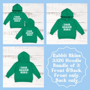 Kelly Rabbit Skins 3326 Mockup Bundle Toddler Hoodie Mockup Kids Hoodie Mockup Rabbit Skins Mock up Bundle Toddler Mockup Fleece Hoodie Mock
