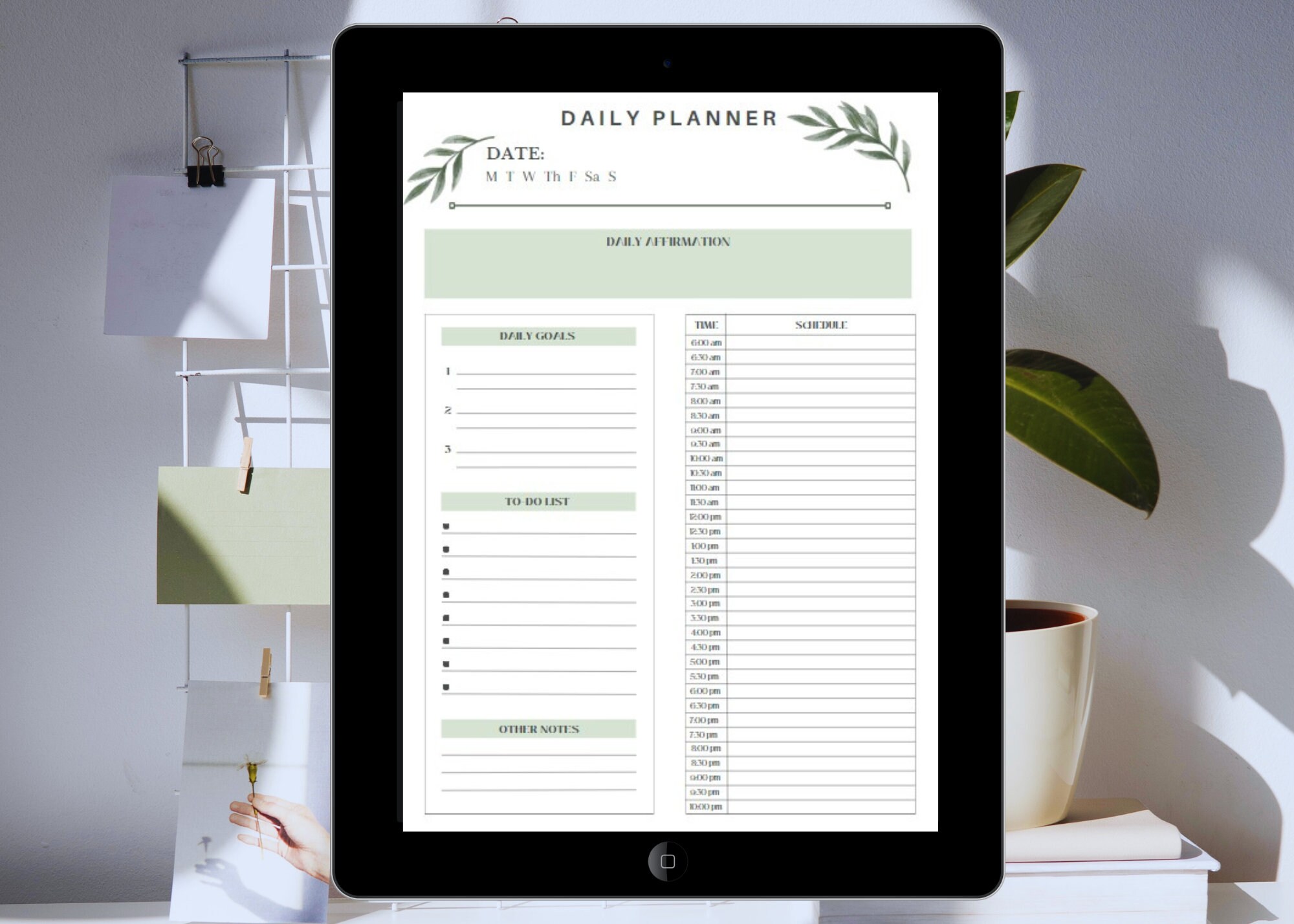Digital Daily Planner Printable Digital Planner That Girl - Etsy
