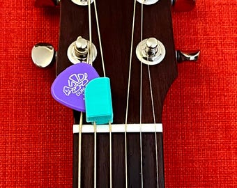 Einfacher Plektrum-Halter für Koffer - Horizontaler Plektrum-Clip für Reisen, sichere Aufbewahrung von Plektrum, Zubehör für Akkustik- und E-Gitarre