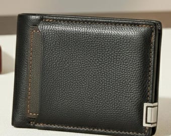 Bifold Leather Wallet Pattern, Minimalist Card Slots, DIY Leathercraft Template (PDF Download)