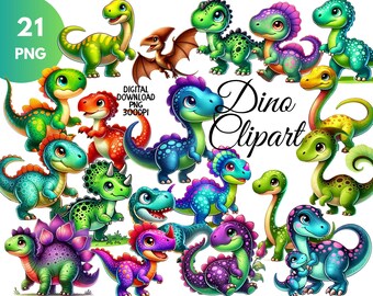 Clipart fofo de dinossauro de desenho animado, Jurassic World PNG, Festa de aniversário infantil, Arte de berçário de dinossauro, T-Rex PNG, Conjunto de dinossauros, Decoração de festa de dinossauro