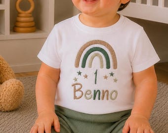 Birthday shirt for boys / Rainbow birthday shirt / Birthday 1-9 / Children's birthday outfit / Gift idea / First birthday