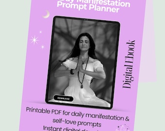 Manifestation Planner | 30 Days of Prompts | Digital Download