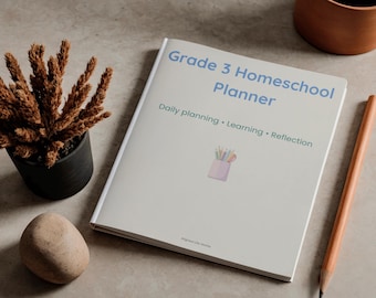 Grade 3 Homeschool Planner | 54-Page Printable Lesson Plans