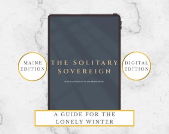 Maine Coastal Edition: The Solitary Sovereign | 10-Page Digital Manifestation Protocol for Stagnant 3D