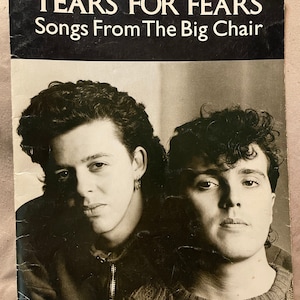 Tears For Fears “Songs From The Big Chair” 1985 Sheet Music Songbook