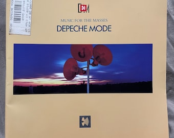 Depeche Mode: Music For The Masses — Sheet Music Book for Guitar and Piano — Includes Full Size Poster!