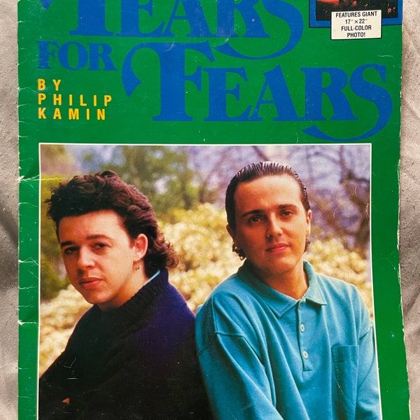 Vintage 1985 RARE Collectible - Tears For Fears PICTURE BOOK - by Robus Books and Philip Kamin - Includes Original 17x22 Full-Color Poster!