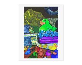 FREE SHIPPING Art Poster in Rubber Ducky (Ernie, #11) - Baker's Dozen Fine Art Print