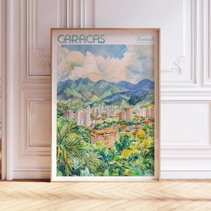 a picture of a city with mountains in the background
