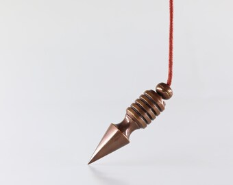 Péndulo de mandala de latón, herramienta de sanación energética de eco (6,5 cm)