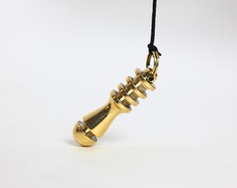 Brass Reiki Pendulum, Triskelion Tune for Chakra Healing
