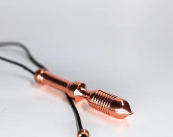 Brass Dowsing Pendulum, Divine Dowser Chakra Cleansing (8.3cm)
