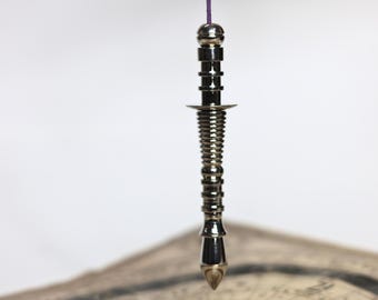 Brass Chakra Pendulum - Energy Healing, Dowsing Tool (5")