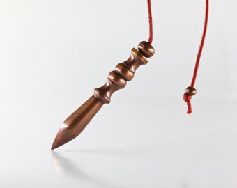 Brass pendulum Dharma Beam Pendulum 3.5" Yes No Divination Dowsing Tool Intuition Tool Energy Reader