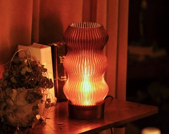 Seconds | Wavy X AMBER | 30% Off, Lamps With Small Imperfections