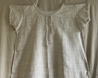 Metis (linen and cotton) French Night Gown 1920's