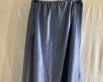 CP Shades Silk/Hemp Skirt Blue. Large  29 in. long