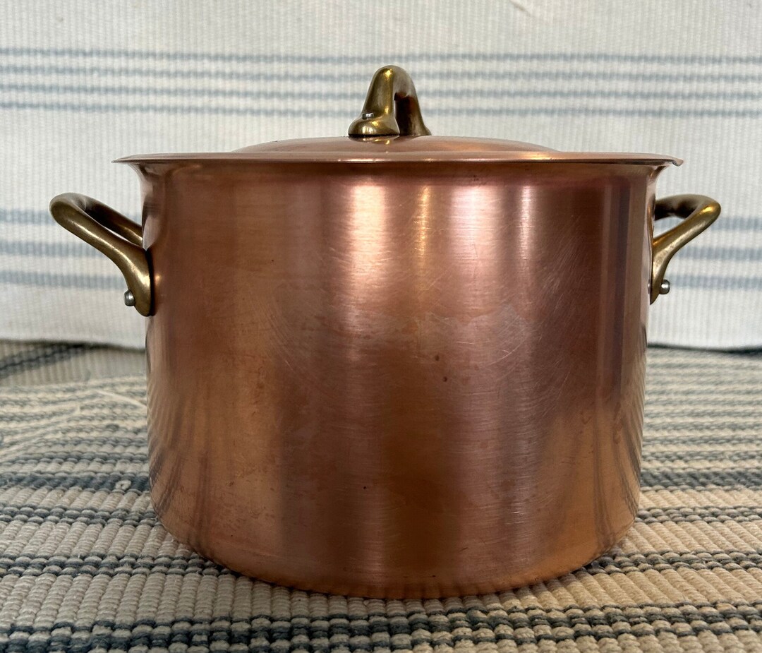 Copper Soup Pot With Lid 3qt. Made in France William and Etsy