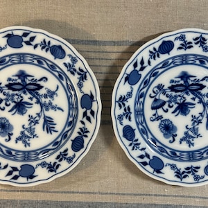 Blue Onion Winterling Bavaria made in Germany  Salad Plates. 8".