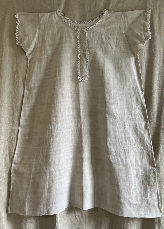 Metis (linen and cotton) French Night Gown 1920's