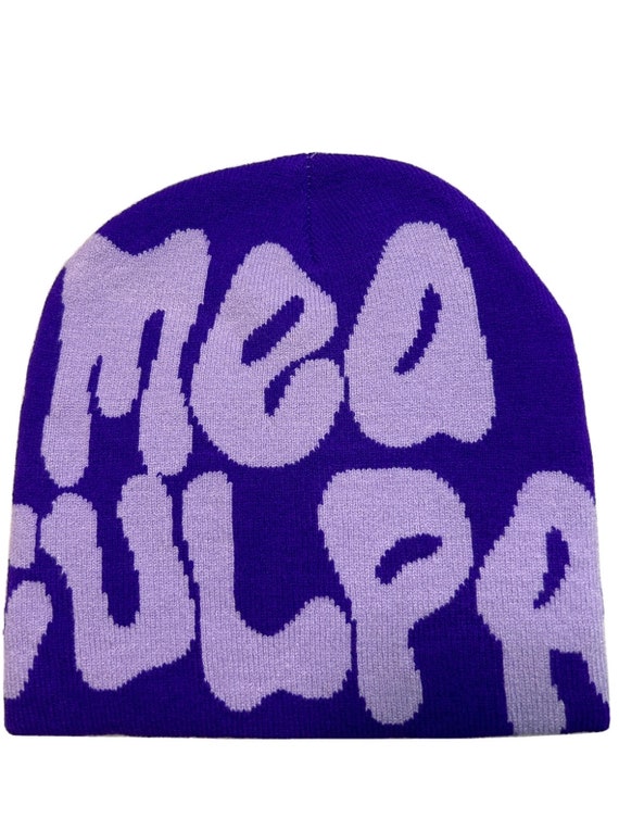 Beanie Skull Caps Mea Culpa Bonnets Men Women Quality Wool Warm Kpop  Fashion Hundred Take Ins Net Red Design MEACULPA Beanie 230407