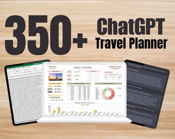 350+ Travel ChatGPT Prompts + Guide | Generate Perfect Itineraries | Save Time & Unlock Hidden Gems | Digital | Copy and Paste