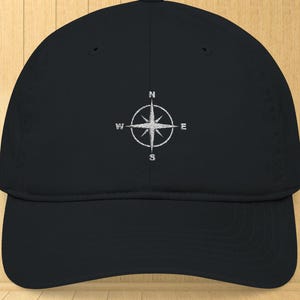 Compass Hat - Jungle Hat, Boat Hat, Sailor Hat, Navy Hat, Boat Owner Gift, Boating Hat, Fishing Gift, Sailing Hat, Camping Hat, Hiking Hat