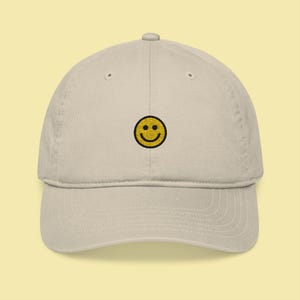 Smiley Face Hat - Positive Hat, Pick Me Up Hat, Happy Hat, Gift for Happy Person, Mental Health, Get Better Gift, Recovery Gift