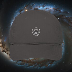 Atoomhoed - Atoomstructuur, atoomdiagram, atoomafdruk, wetenschapshoed, wetenschapperhoed, natuurkundige hoed, scheikundige hoed, biolooghoed, wetenschapscadeau afbeelding 3