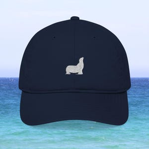 Seal Hat - Sea Lion Cap, Walrus Hat, Seal Lover Gift, Seal Print, Seal Art Drawing, Aquarium, Swimming, Antarctica, Diving, North Pole