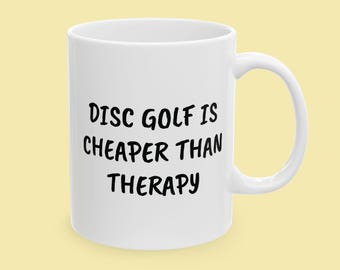 Kubek do disc golfa jest tańszy niż kubek terapeutyczny, kubek do disc golfa, prezent dla gracza disc golfa