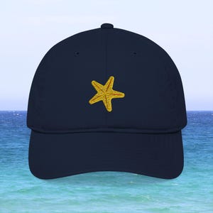 Starfish Hat - Star Fish Cap, Starfish Lover Gift, Starfish Print, Starfish Art Drawing, Aquarium, Swimming, Boating, Diving, Diver Gift