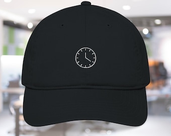 Klokhoed - wijzerplaat, horlogehoed, horlogeverzamelaarscadeau, tijdwaarnemerhoed, uurwerken, uurwerken, horlogeliefhebber, hoed tijdwaarnemer