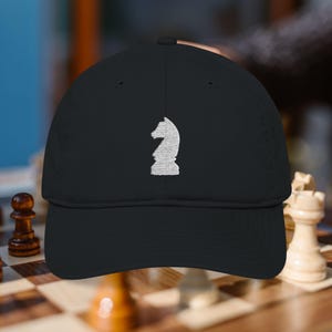 Knight Chess Piece Hat - Chess Hat, Chess Cap, Knight Hat, Chess Gift, Chess Player Gift, Chess Lover Gift, Chess Piece Print