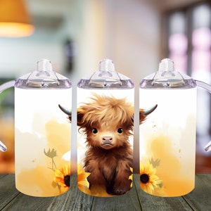 3d Cow Sippy Cup Sublimation  12oz Sippy Tumbler (2760415)