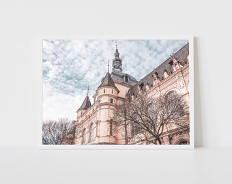 Budapest Vajdahunyad Castle Photography, Baroque Architecture Building, Europe Travel, Digital Download Print Vintage Wall Art
