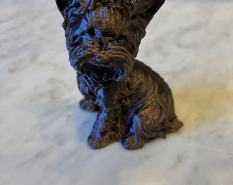 3D-Modell Yorkshire Terrier Hund Erhältlich in Schwarz, Dunkelbraun, Hellbraun, Gold, Weiß, Rost und Tan