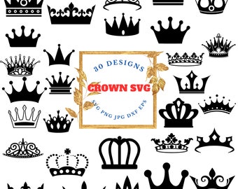 Crown SVG, Crowns Cricut, Tiara SVG Cut File, Crown Royal Svg, King Crown SVG, Queen Crown Svg, Princess Svg,Queen Cricut,Princess Tiara Svg