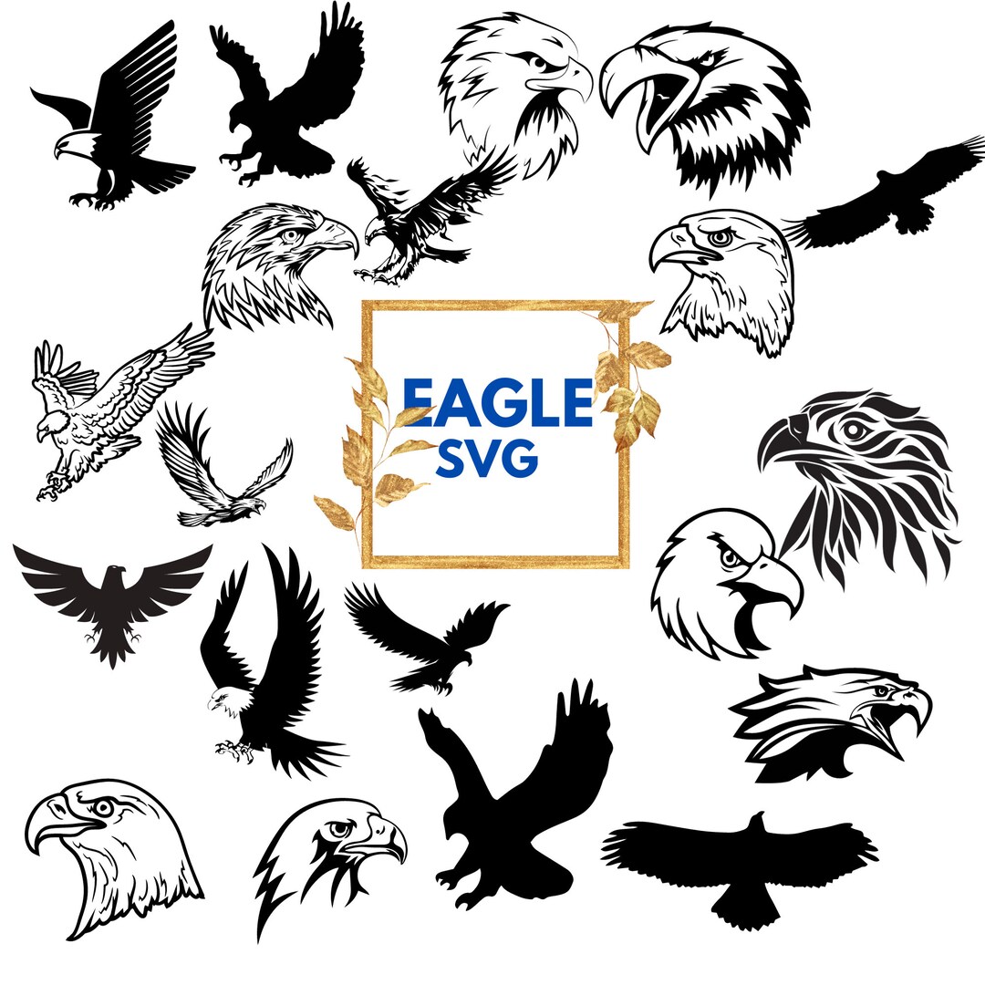 Eagle SVG Bundle, Eagle PNG Bundle, Eagle Clipart, Eagles Svg, Eagle ...