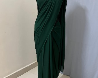 Kajol Devgan Dark Green Micro Bead Saree - Etsy