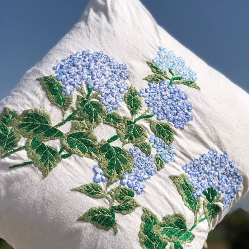View of Embroidered Pillow Covers - Etsy