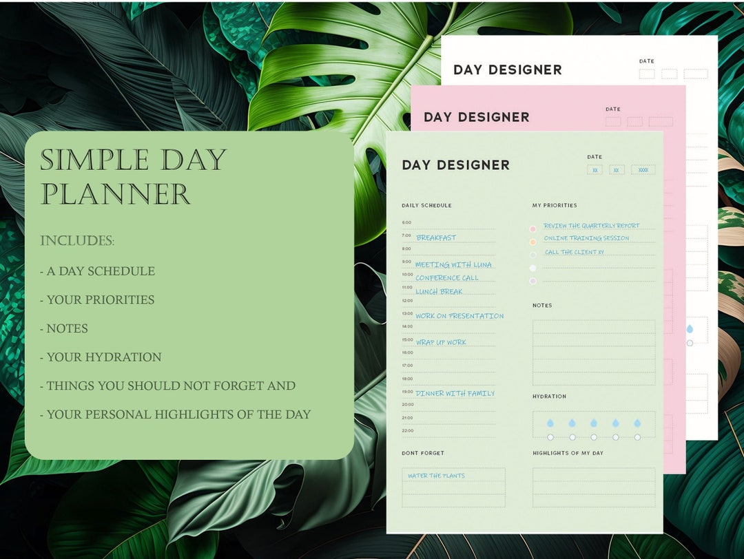 Goodnotes Day Planner Goodnotes Template Ipad Planner Etsy