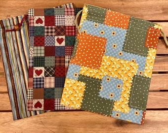 Traditional Montessori Mystery Bags (8x10") | Montessori Sensorial Drawstring Pouches | Drawstring Bag