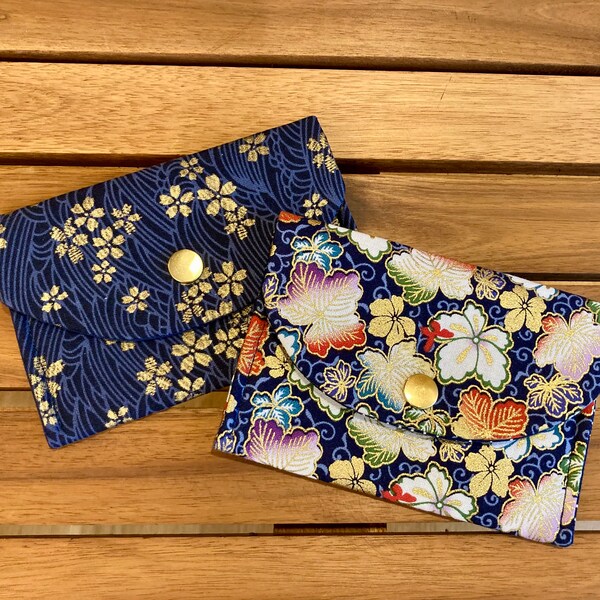 Gold & Floral Snap Pouch | Montessori Language Pouch | Small Snap Purse