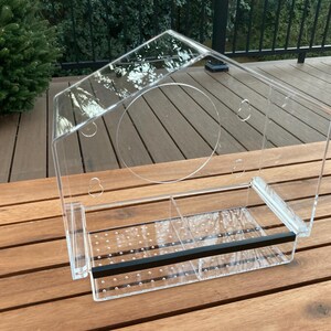 Montessori Bird Feeding Lesson: Apron, Tray, Scoop, Seed and Bird Feeder image 4