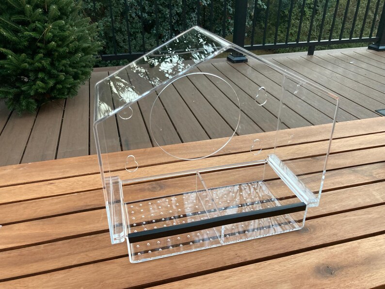 Montessori Bird Feeding Lesson: Apron, Tray, Scoop, Seed and Bird Feeder image 4