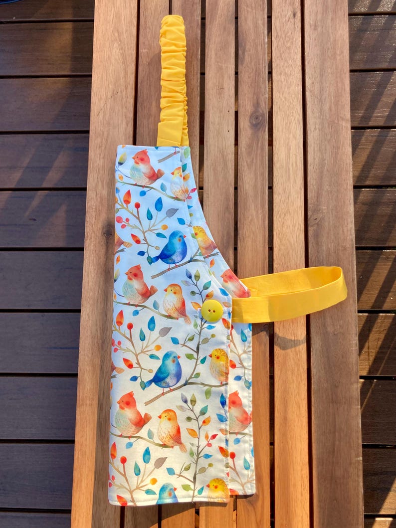 Montessori Bird Feeding Lesson: Apron, Tray, Scoop, Seed and Bird Feeder image 7