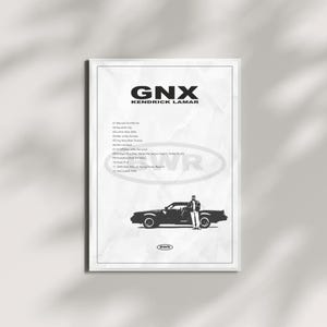 GNX Kendrick Lamar Rapper Album Poster (Minimalistic, Digital Art, Poster, Decor, Album Decor, Kendrick Lamar, Artist, Simple Album Posters)